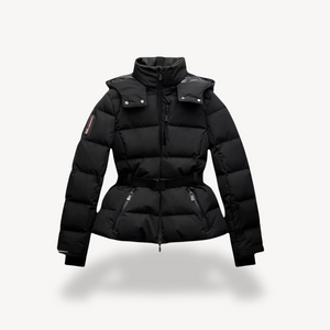 Stylish Women's Belted Puffer Jacket