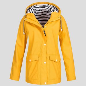 Women’s Casual Hooded Winter Jacket with Front Pockets and Relaxed Fit