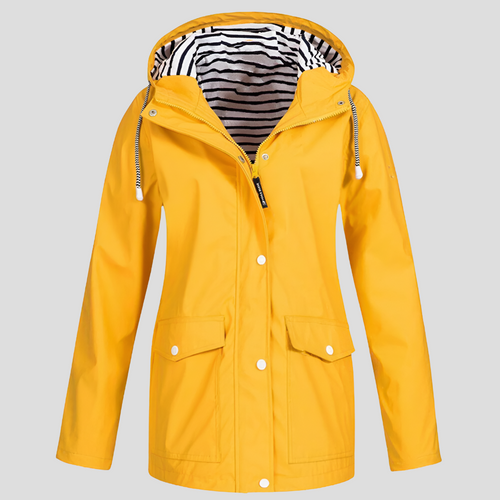 Women’s Casual Hooded Winter Jacket with Front Pockets and Relaxed Fit