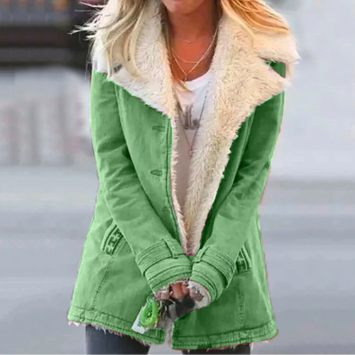 Women's Hooded Sherpa-Lined Winter Jacket