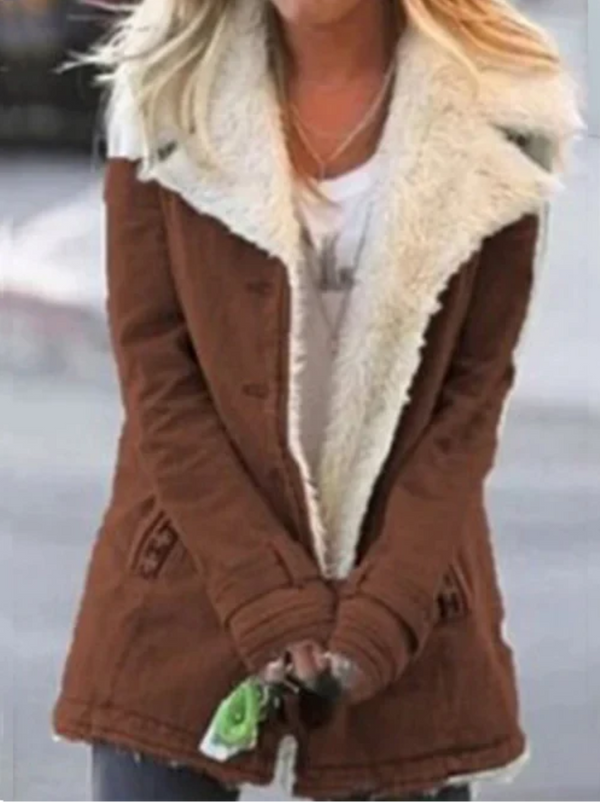 Women's Hooded Sherpa-Lined Winter Jacket
