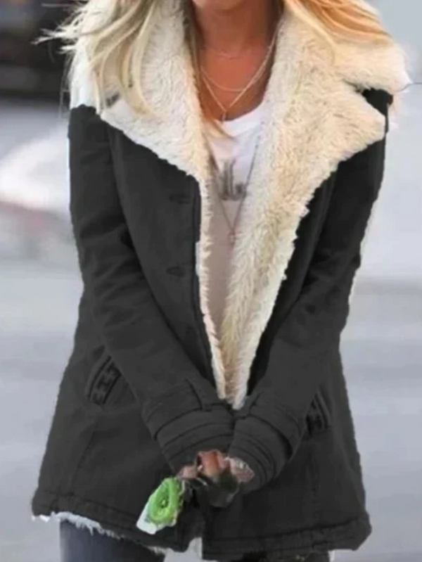 Women's Hooded Sherpa-Lined Winter Jacket