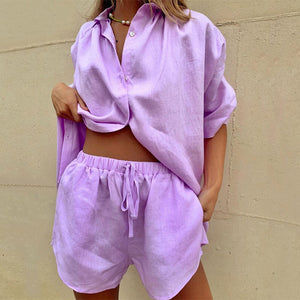 Stylish Women's Casual Summer Two-Piece Set