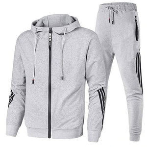 Two Piece Tracksuit Set Men Hoodie and Joggers