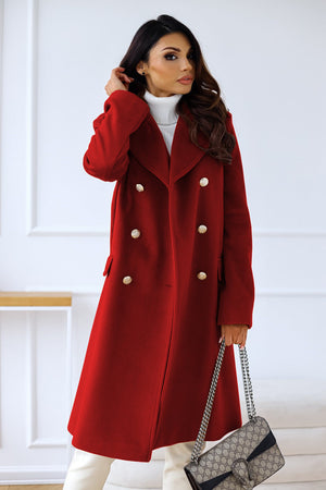 Women's Double-Breasted Long Coat