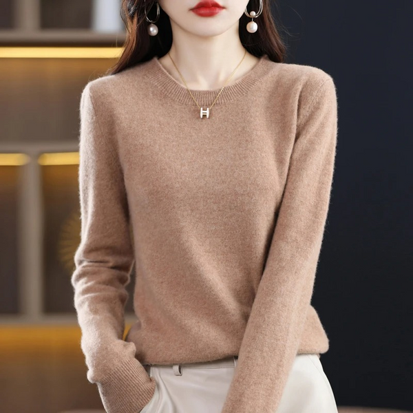 Women's Classic Crew Neck Knit Sweater