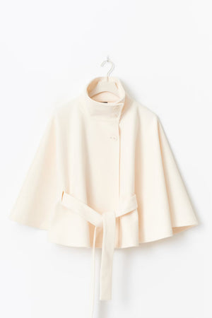 Elegant Women's Coat with Removable Belt and Relaxed Fit