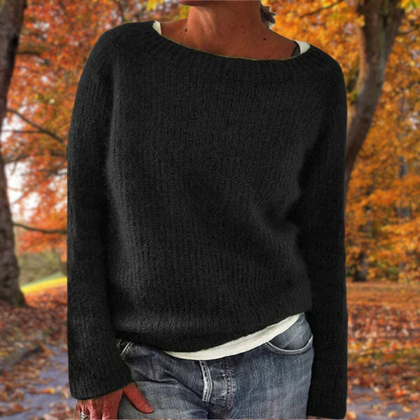Women’s Loose Knit Sweater Relaxed Fit Pullover