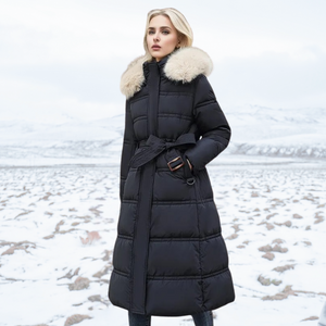 Warm Puffer Coat Faux Fur