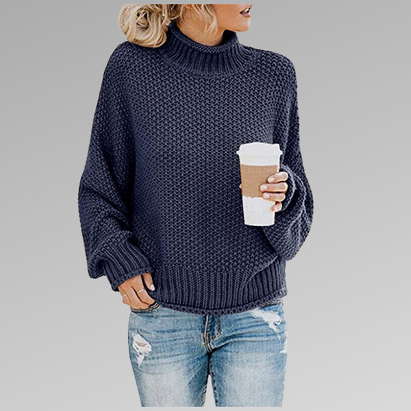 Women's Chunky Turtleneck Knit Sweater