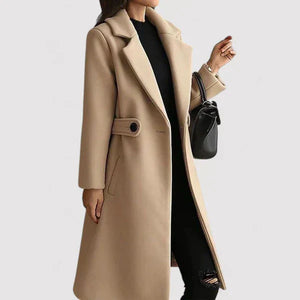 Women's Double-Breasted Longline Winter Coat