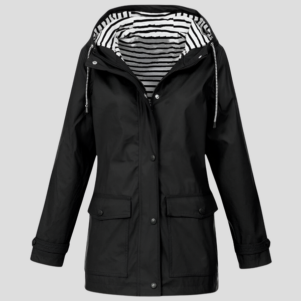 Women’s Casual Hooded Winter Jacket with Front Pockets and Relaxed Fit