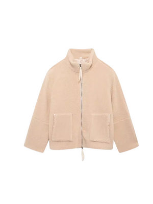 Cozy Teddy Oversized Warm Fleece Jacket for Women