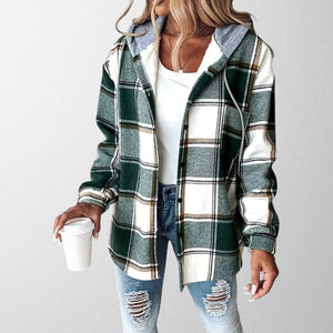 Women's Warm Hooded Jacket with Relaxed Fit