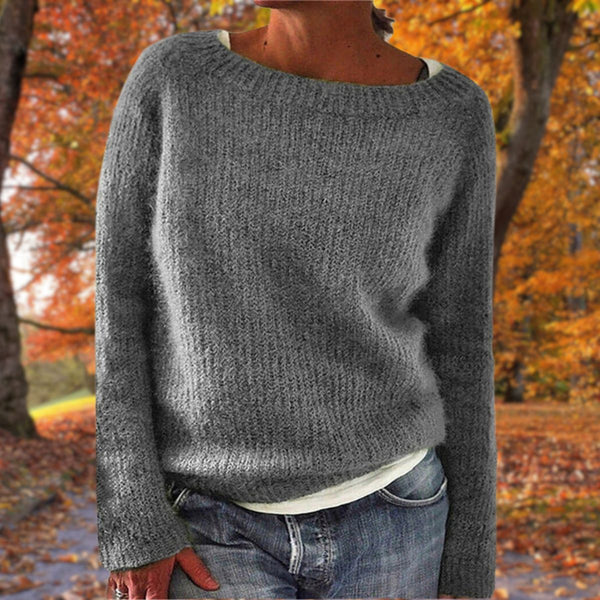 Women’s Loose Knit Sweater Relaxed Fit Pullover