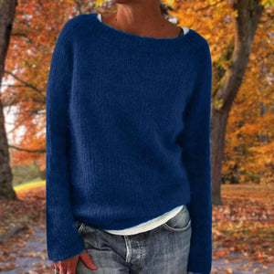 Women’s Loose Knit Sweater Relaxed Fit Pullover