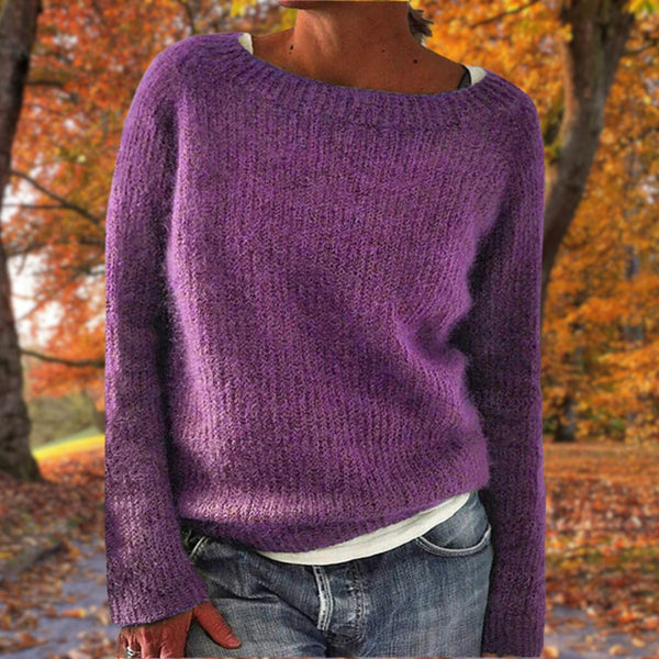Women’s Loose Knit Sweater Relaxed Fit Pullover