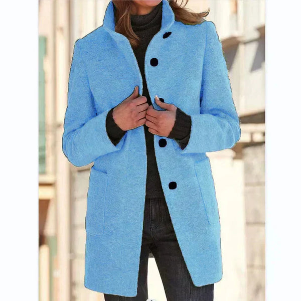 Stylish Mid-Length Women’s Winter Coat
