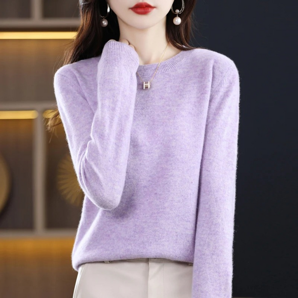Women's Classic Crew Neck Knit Sweater