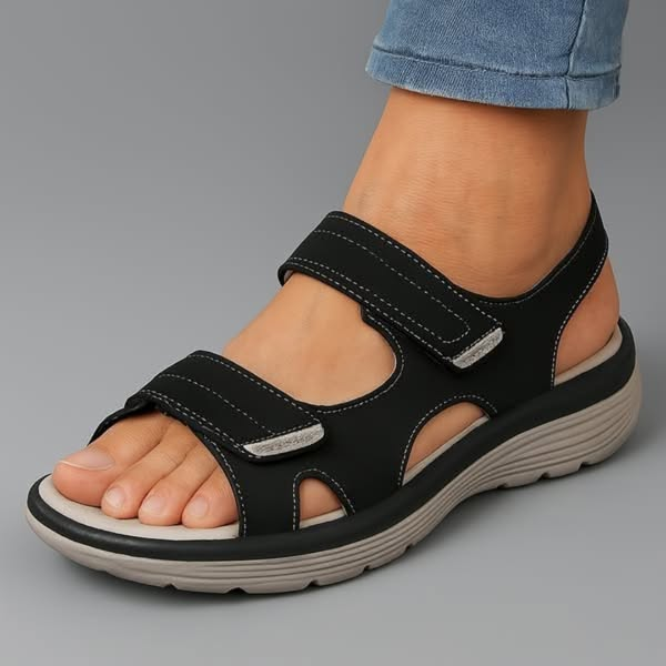 Women’s Adjustable Strap Walking Sandals with Arch Support