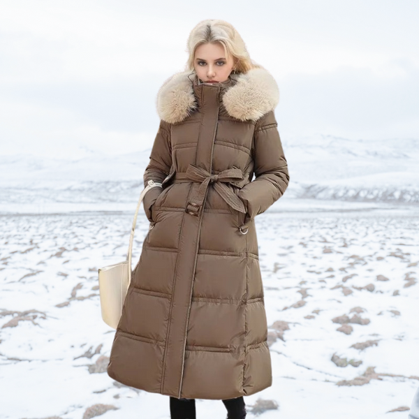 Warm Puffer Coat Faux Fur