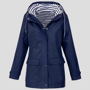 Women’s Casual Hooded Winter Jacket with Front Pockets and Relaxed Fit