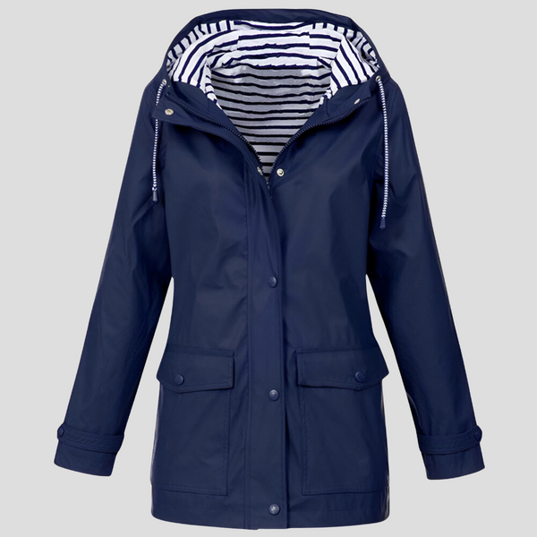Women’s Casual Hooded Winter Jacket with Front Pockets and Relaxed Fit