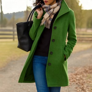 Women's Double-Breasted Mid-Length Winter Coat