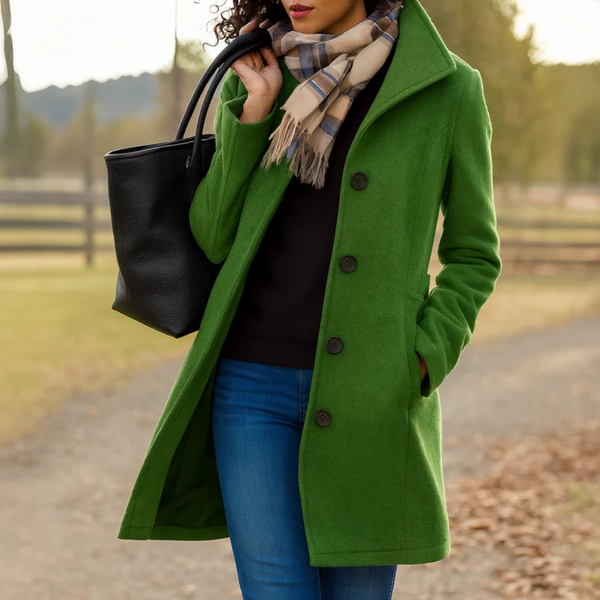 Women's Double-Breasted Mid-Length Winter Coat