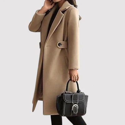 Women's Double-Breasted Longline Winter Coat