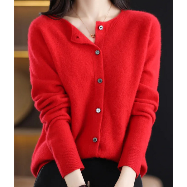Women's Classic Soft-Knit Button Cardigan