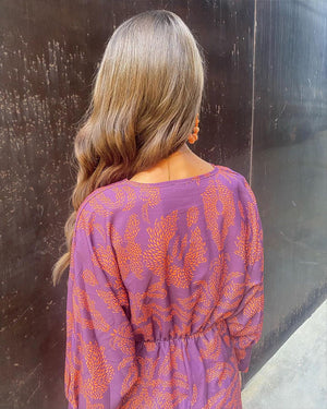 Arielle - Vestido cruzado boho de lujo mezcla casual chic