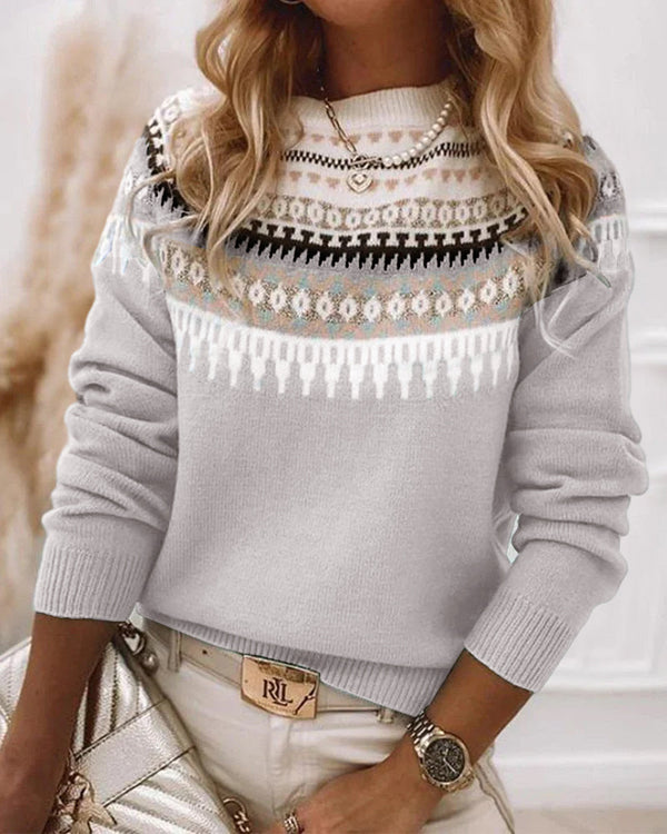 Women's Nordic Fair Isle Knit Sweater