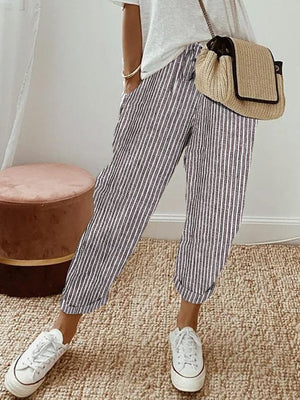 Women’s Relaxed Drawstring Tapered Casual Pants