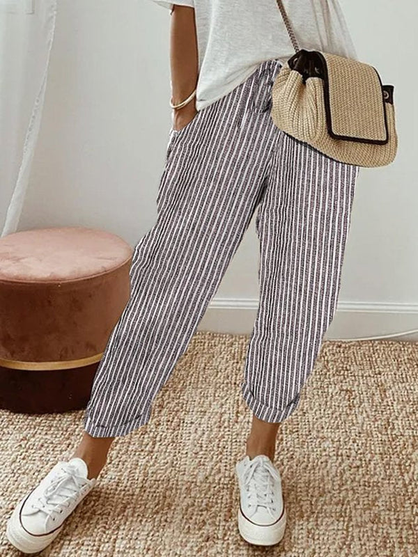 Women’s Relaxed Drawstring Tapered Casual Pants