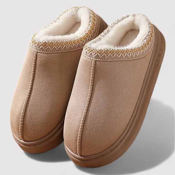 Women’s Plush-Lined Slip-On House Slippers