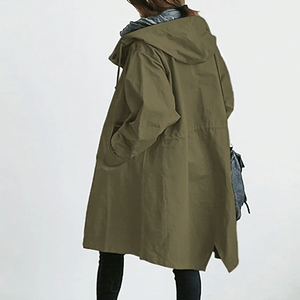 Women's Hooded Oversized Trench Coat