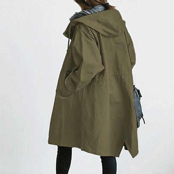 Women's Hooded Oversized Trench Coat