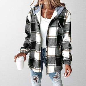 Women's Warm Hooded Jacket with Relaxed Fit