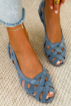 Women’s Strappy Woven Summer Flat Sandals