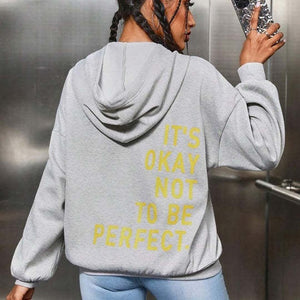 Women’s “It’s Okay Not To Be Perfect” Oversized Hoodie
