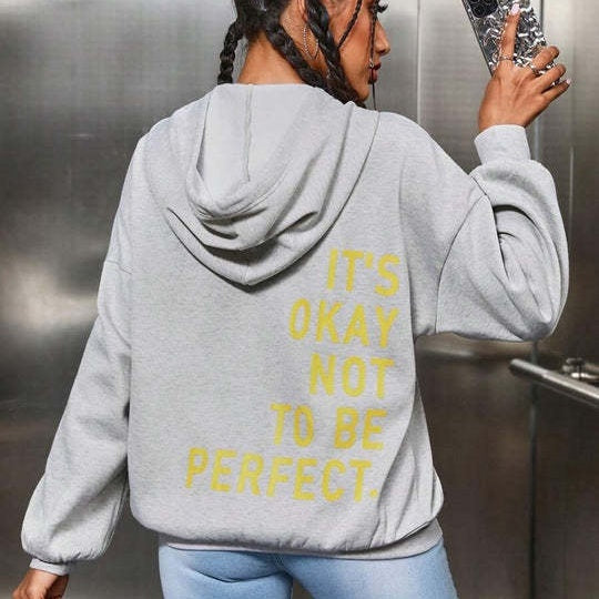 Women’s “It’s Okay Not To Be Perfect” Oversized Hoodie