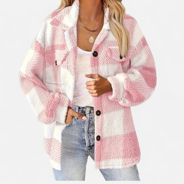 Women’s Plaid Oversized Shacket Button-Up