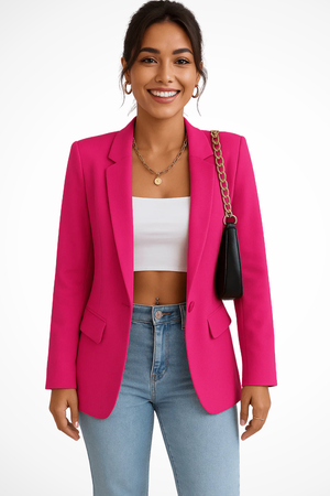 Women's Elegant Single-Button Business Casual Blazer