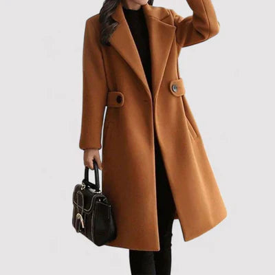Women's Double-Breasted Longline Winter Coat