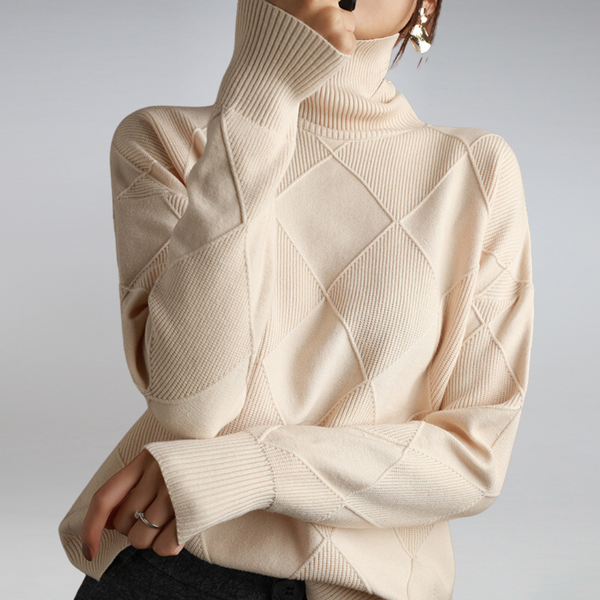 Elegant Turtleneck Women's Sweater