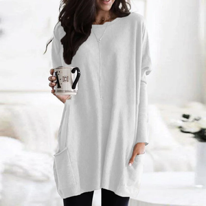 Women's Oversized Relaxed Fit Long Sleeve Tunic Top