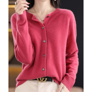 Women’s Button-Up Knit Cardigan Long Sleeve