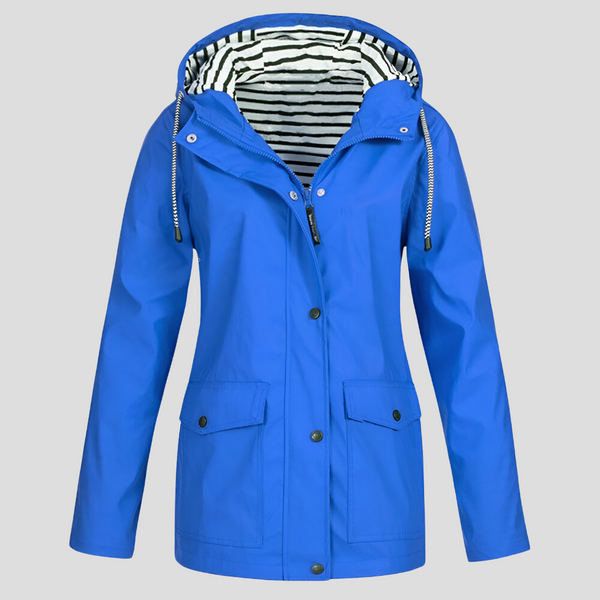Women’s Casual Hooded Winter Jacket with Front Pockets and Relaxed Fit