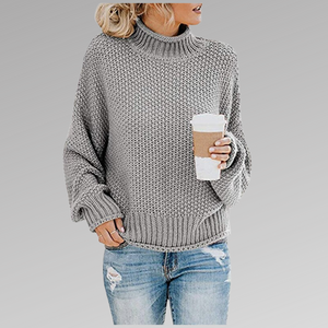 Women's Chunky Turtleneck Knit Sweater